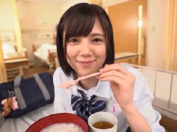 入院中の彼氏の見舞いに来てたっぷり溜め込んだ性的行為への欲求を解消してくれる魅力的な女子校生彼女