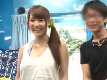 カップルナンパで超キュート彼女を寝取られハメ!!外に出すと見せかけて再挿入射精