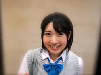 元ももクロの緑に激似なミニ系女子校生とコンドーム未装着の膣射性交