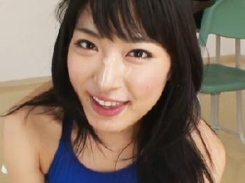 競泳水着姿でローション塗れになりながら教室SEXで痙攣絶頂