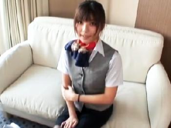 黒パンスト美脚がエロティックな現役キャビンアテンダントさんとホテルでハメ撮り