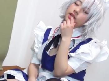 優等生そうな美少女コスプレイヤーは凄くエロフェロモン全開で小刻みピストン中出しイキW