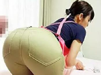 家事代行サービスの人妻家政婦さんのピタパン尻に興奮し前戯なしですぐに挿入強姦W