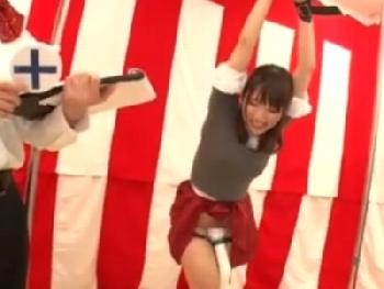 賞金100万円に引かれた素人さんが電動マッサージ器イキされて挿入!!