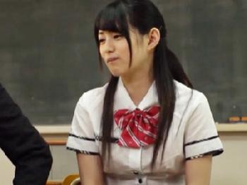 面談中に便所に行ったら用務員の中年男に性的暴行膣内射精された美少女女子校生