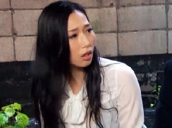 雨水で露わになった上司の透け巨乳に理性崩壊してコンドーム非装着の膣内射精交尾