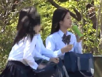 清楚のようにみえて…草むらで野ションすることが性癖の色情狂女子校生!!用務員に見つかって婦女暴行W