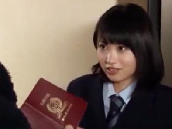 校則違反のバイトがばれて脅され犯される美少女女子校生