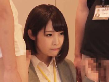可愛い系女性会社員がインカムでプレイ指示されて性交らされる卑猥研修