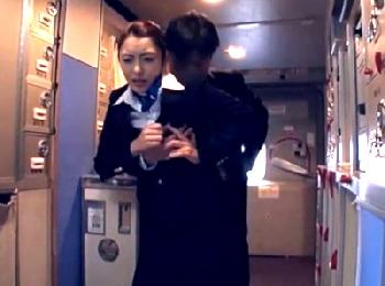 上空1万メートルでタイプストップ!!キャビンアテンダントを思うがままに強姦