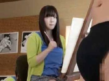 デッサン教室の男性モデルにムラっときたとても綺麗な若妻→ホテル直行で浮気SEX