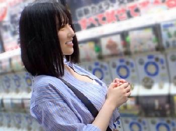 清楚系巨乳の黒髪少女に顔面射精