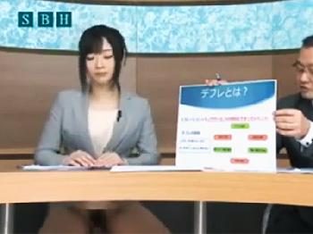 ん‥今日のアナウンサーとても綺麗な女性だけどなんか上下に揺れてない？