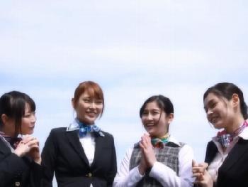 キャビンアテンダントだけがそろい踏み!!キャビンアテンダント4人と天国のような乱交ができるハーレムタイム