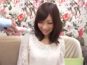 電動マッサージ器初体験の素人美女が流れで挿入された上に膣内射精されてしまい着床アクメ