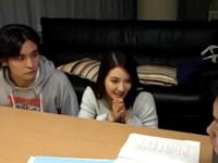 乳繰り合う友人カップルの彼女と2人きり→即ズボ寝取り成功