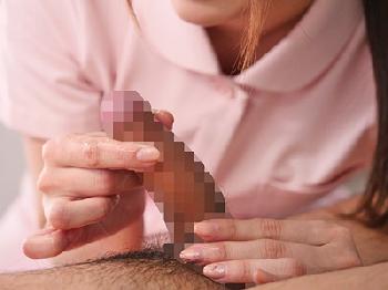 ハンドテクが評判の精液採取係の痴女ナース