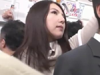 痴漢にズボンを破かれてバックから挿入された女性会社員