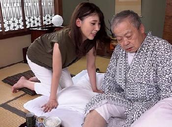 義理の父親との禁断の介護SEX→事故によってできなくなった夫の代わりにおまんこ内射精する義父