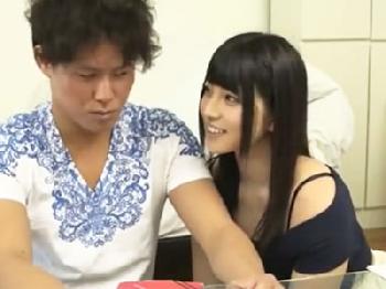 清楚な黒髪美少女に甘く誘われて→その場で激情交尾顔面射精決行