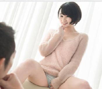 オナニーしながらの尺八だけで濡れるショートヘア娘