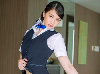 凄く綺麗なキャビンアテンダントをホテルの1室で一晩中かけて調教堪能W