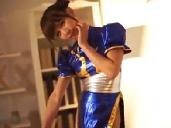 チャイナコスしたお姉さんとアナルSEX!!お尻に精液注入