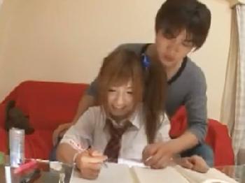 巨乳ギャルな女子校生生徒と勉強放置で保健体育実習する家庭教師
