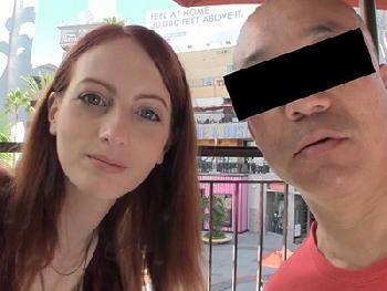 ロサンゼルスでナンパした24歳・人妻!!恥ずかしがり屋なのにアメリカ仕込みの超絶妙なフェラチオ技術