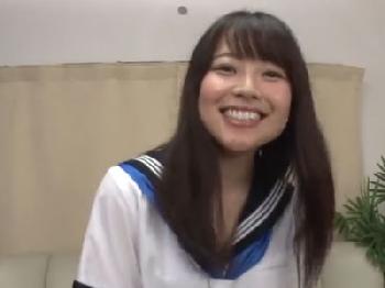 制服姿の朗らか美少女が全力の交尾で思う存分子宮へ直接射精され悶絶アクメ