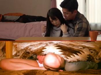 コタツの中とWアングル!!友人の愛らしい彼女をコタツの中から責め堕として不貞交尾