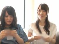 友人の若妻二人を獲得!!入り乱れ3Pでオメコ内での直接射精まで