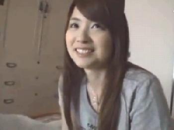 お淑やか系な巨乳娘が一般男性宅を訪問し手コキと生尺!!