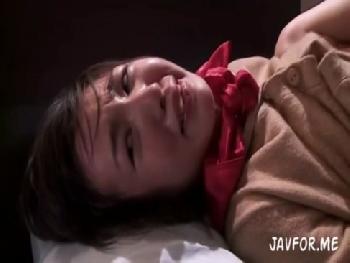 ショートヘア美女女子校生が性暴行魔にイラマチオ＆セックスさせられる。