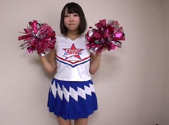 ハリのある太もも!!ぷるんとしたバスト!!肉付きいいチアガールと2人っきりでズラしハメ撮り