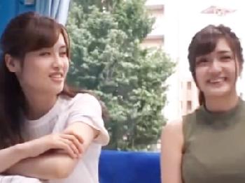 子持ちの素人人妻二人組をナンパ→乱交乳房射精SEX!!