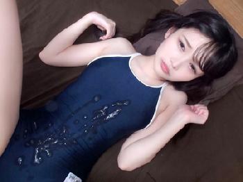 リアルドールのような美少女にスクール水着着せて着衣セックス