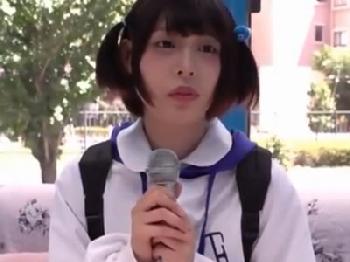 ミニ系素人娘がマジックミラー号で初対面ペニスに顔面射精されて恍惚イキ!!