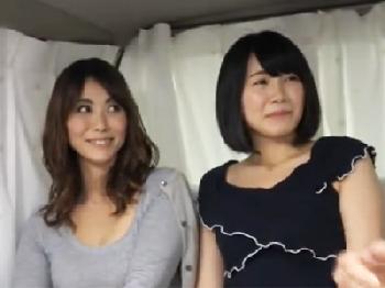 ナンパした母娘にレズビアン性行為させてから3P性交でどっちにフィニろうか迷うW