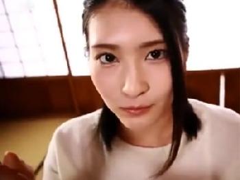 モデル級美女と和室でディープな性行為→顔中に精液ぶちまけ発射