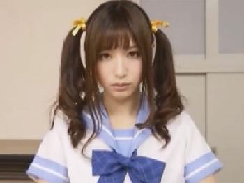 アイドル並みに可愛いツインテール美少女女子校生とのディープ性交でオナ禁精液大放出
