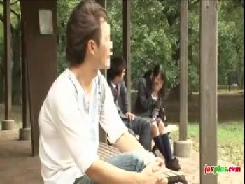 拉致ったツインテール黒髪美少女女子校生を青姦婦女暴行!!