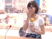 女子アナウンサー志望の女子大生が淫語研修させられながらの膣射性交