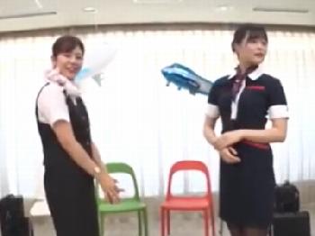 野球拳で負けたら即中出し→フライト帰りのキャビンアテンダントに種付けテイクオフ