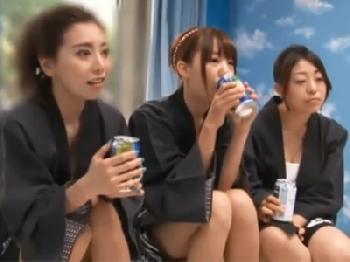 夏祭りに参加していた素人お姉さんにビールをお渡しして性行為