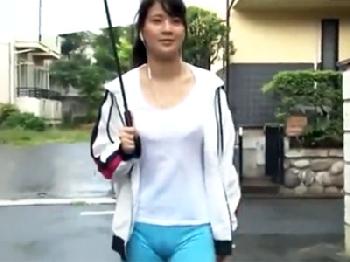 マン筋くっきりのぴったりスパッツでジョギング終わりの美少女を尾行して性暴行W