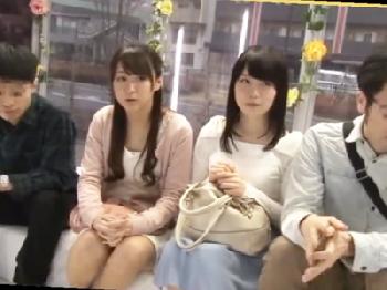 優等生そうな見た目なのにサクッとスワッピングSEX済ます女子大生カップル!!