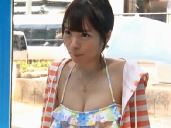 マッサージ体験のはずが膣射交尾した水着素人