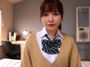 アイドルレベルの女子校生が先生に色仕掛けして馬なり性交!!