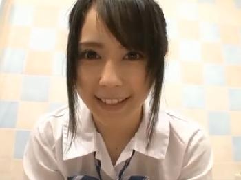 制服姿の美少女ソープ嬢とのヌルヌルオイルプレイ→ゴムなし挿入膣内発射